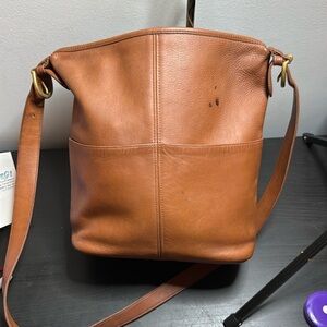 Coach Vintage BritishTan Leather Rivington Shoulder Bag